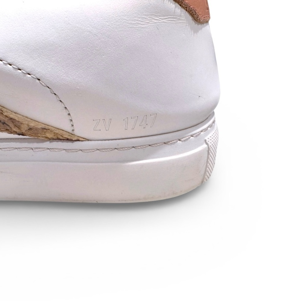 Zadig & Voltaire White and Gold Accent Sneakers - Picture 8 of 15